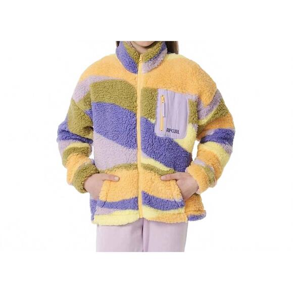 NEW RIP CURL sunrise wavy polar fleece sweatshirt